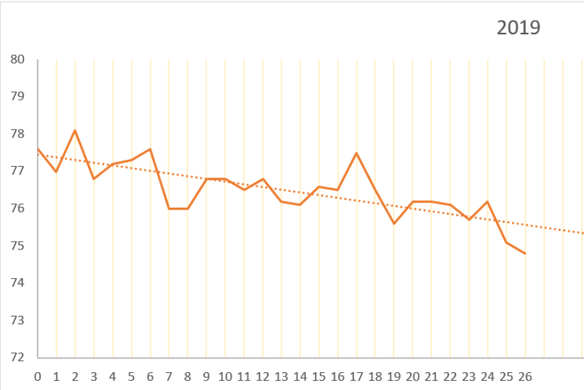 H1 of 2019 weight chart